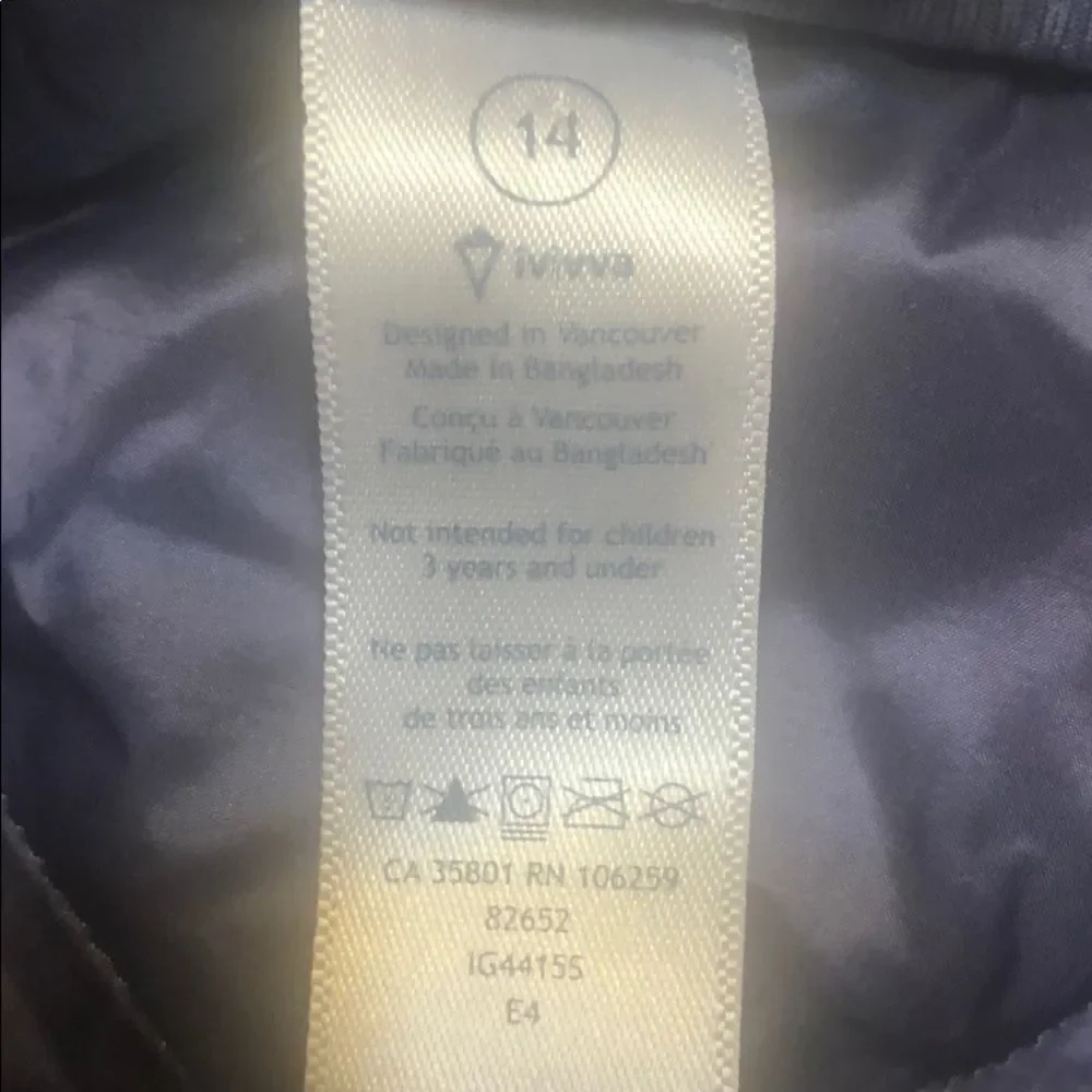 Ivivva insulated top 14 (2016)